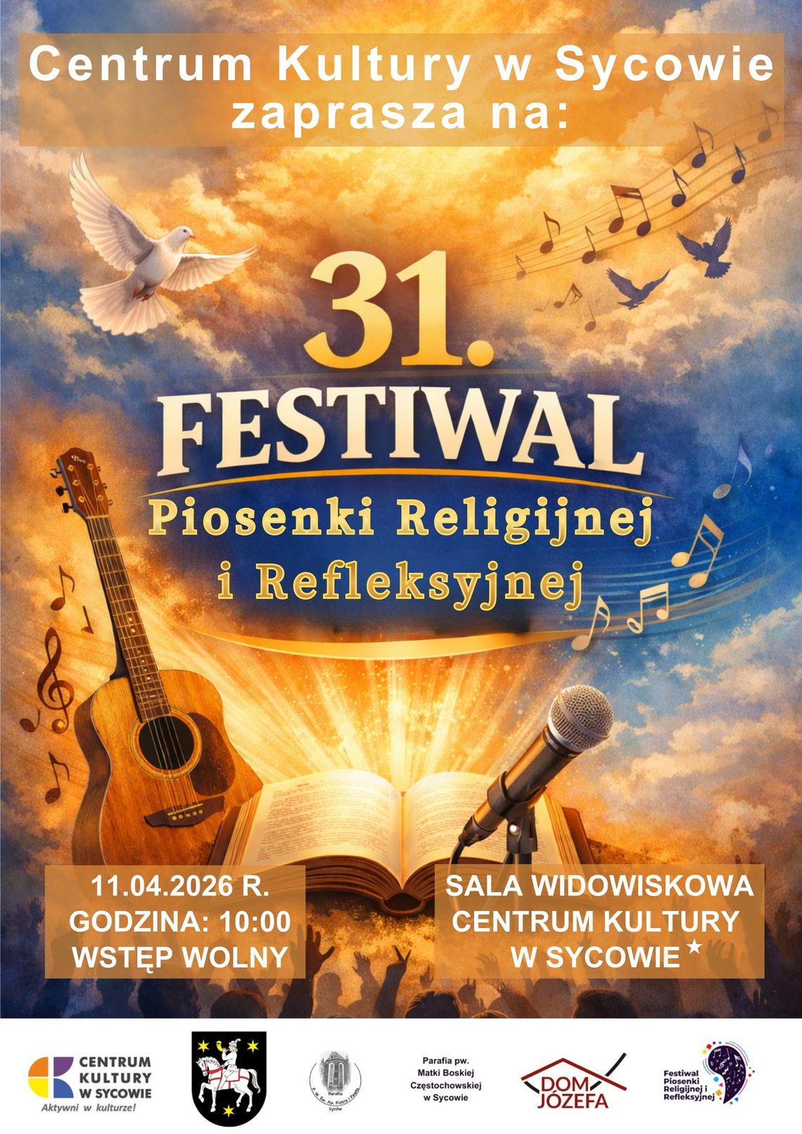 31. Festiwal Piosenki Religijnej i Refleksyjnej w Sycowie 31. Festiwal Piosenki Religijnej i Refleksyjnej w Sycowie