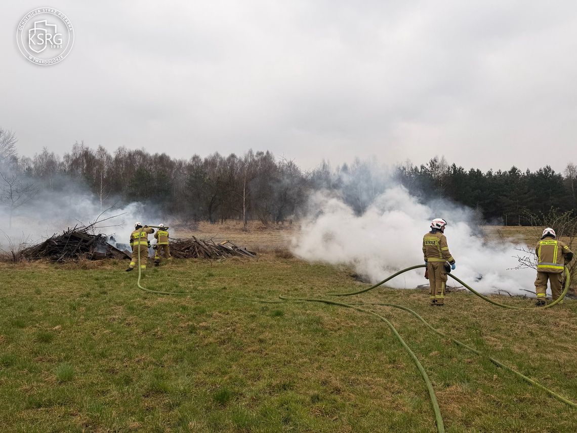 Kolejny pożar trawy na terenie gminy Twardogóra. Akcja OSP w Sądrożycach