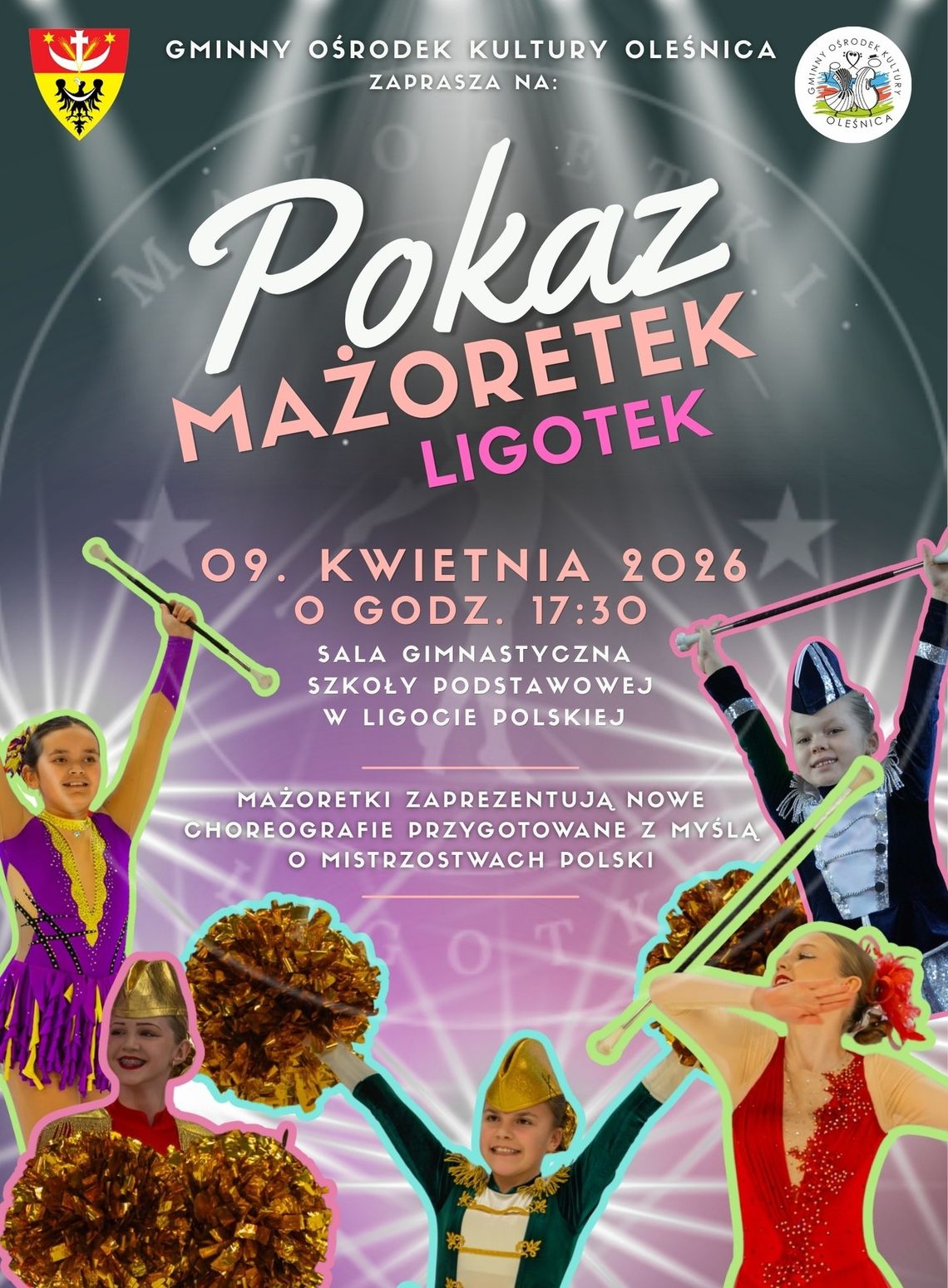 Pokaz Mażoretek Ligotki – wiosenna dawka pasji i tańca w Ligocie Polskie