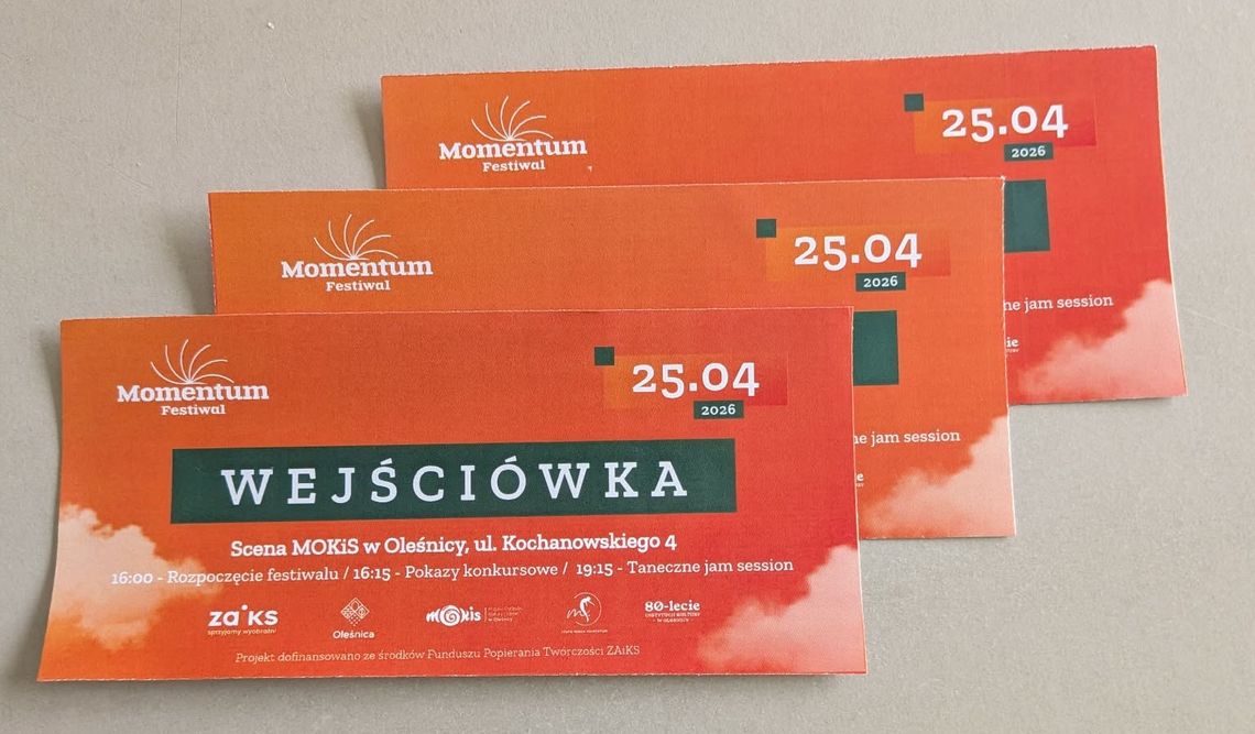 Bezpłatne wejściówki na II Międzynarodowy Festiwal Teatrów Tańca MOMENTUM 2026