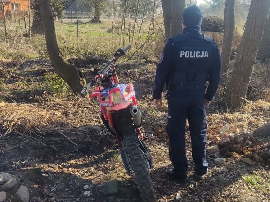 Skradziony motocykl odnaleziony dzięki działaniom policjantów