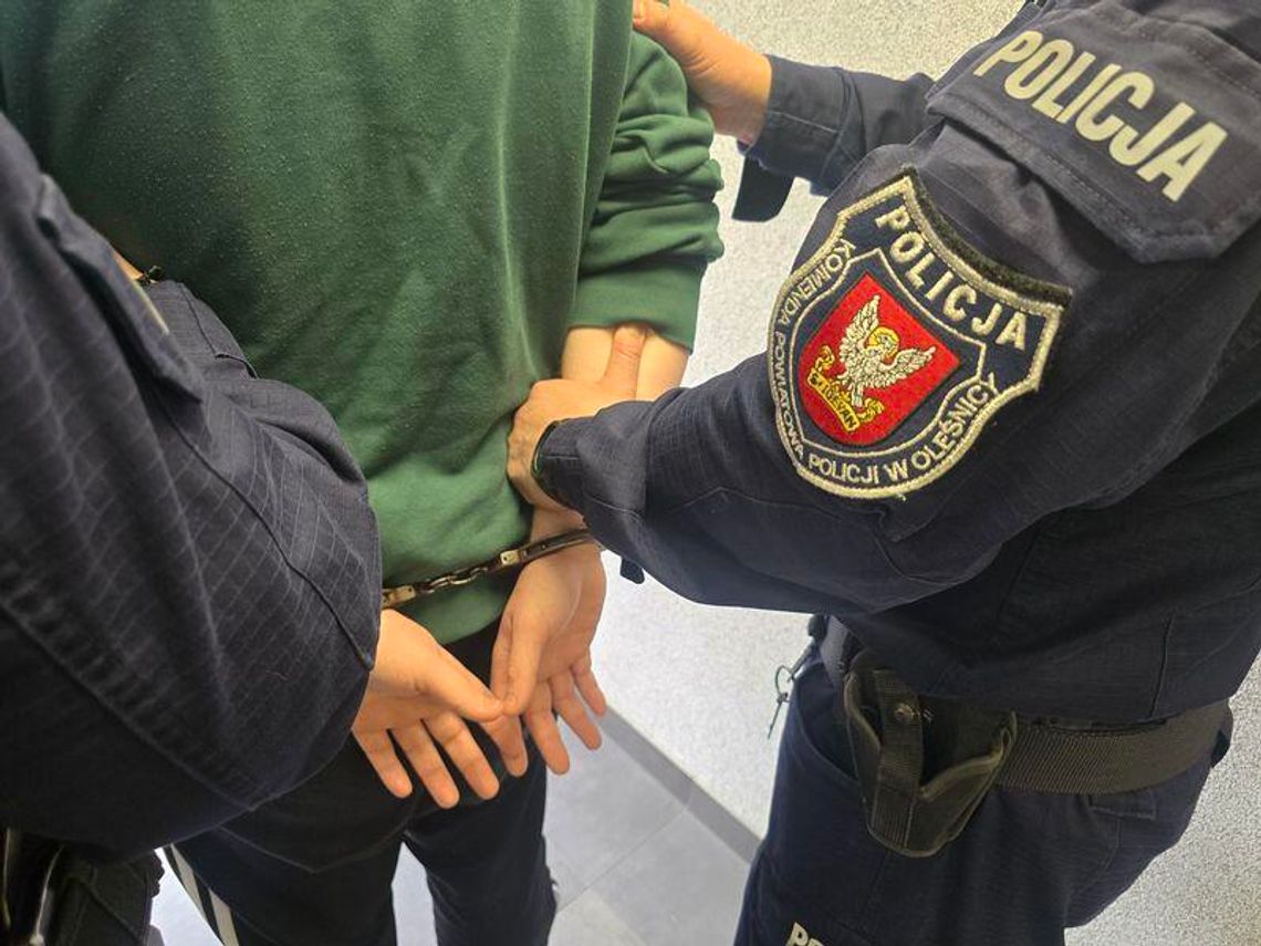 Groźny rozbój w powiecie oleśnickim! Policja błyskawicznie zatrzymała sprawców Groźny rozbój w powiecie oleśnickim! Policja błyskawicznie zatrzymała sprawców