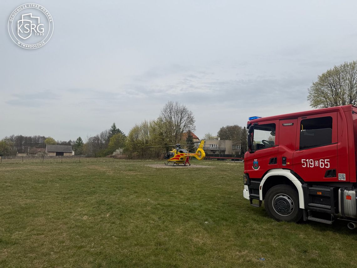 Na miejscu straż, policja i śmigłowiec LPR – co się wydarzyło? Na miejscu straż, policja i śmigłowiec LPR – co się wydarzyło?