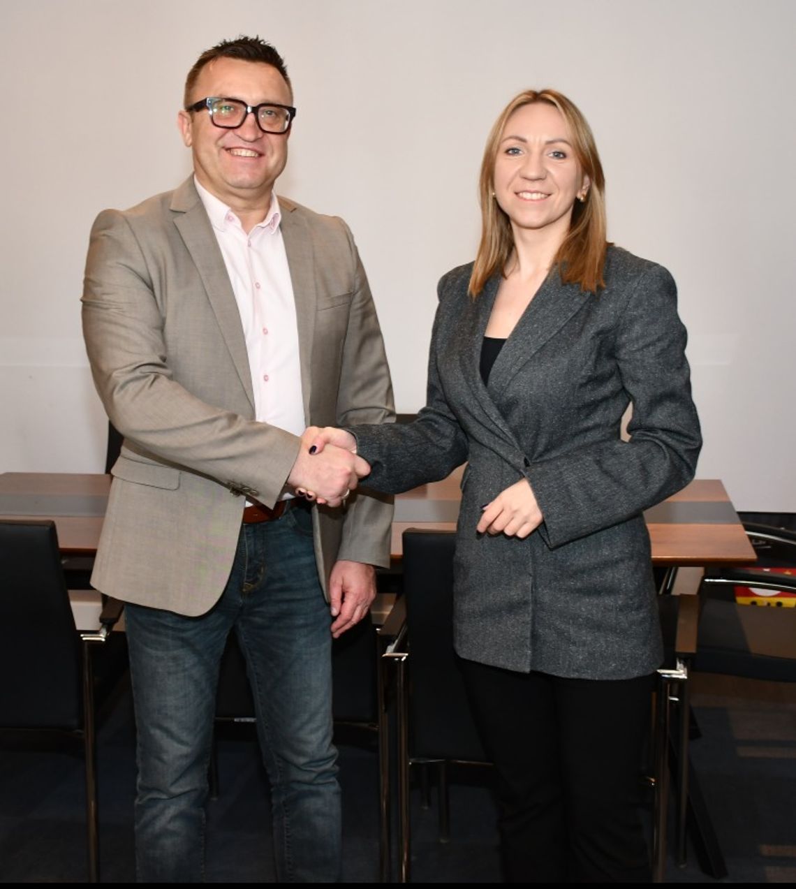 Wójt Gminy Oleśnica gości posłankę Jolantę Niezgodzką