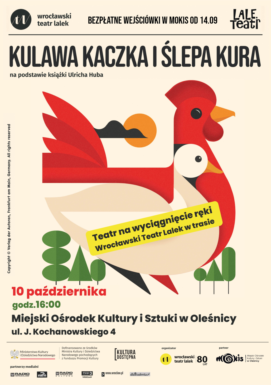 Teatr, który porusza serca. Wyjątkowy spektakl dla dzieci już w październiku w Oleśnicy Teatr, który porusza serca. Wyjątkowy spektakl dla dzieci już w październiku w Oleśnicy