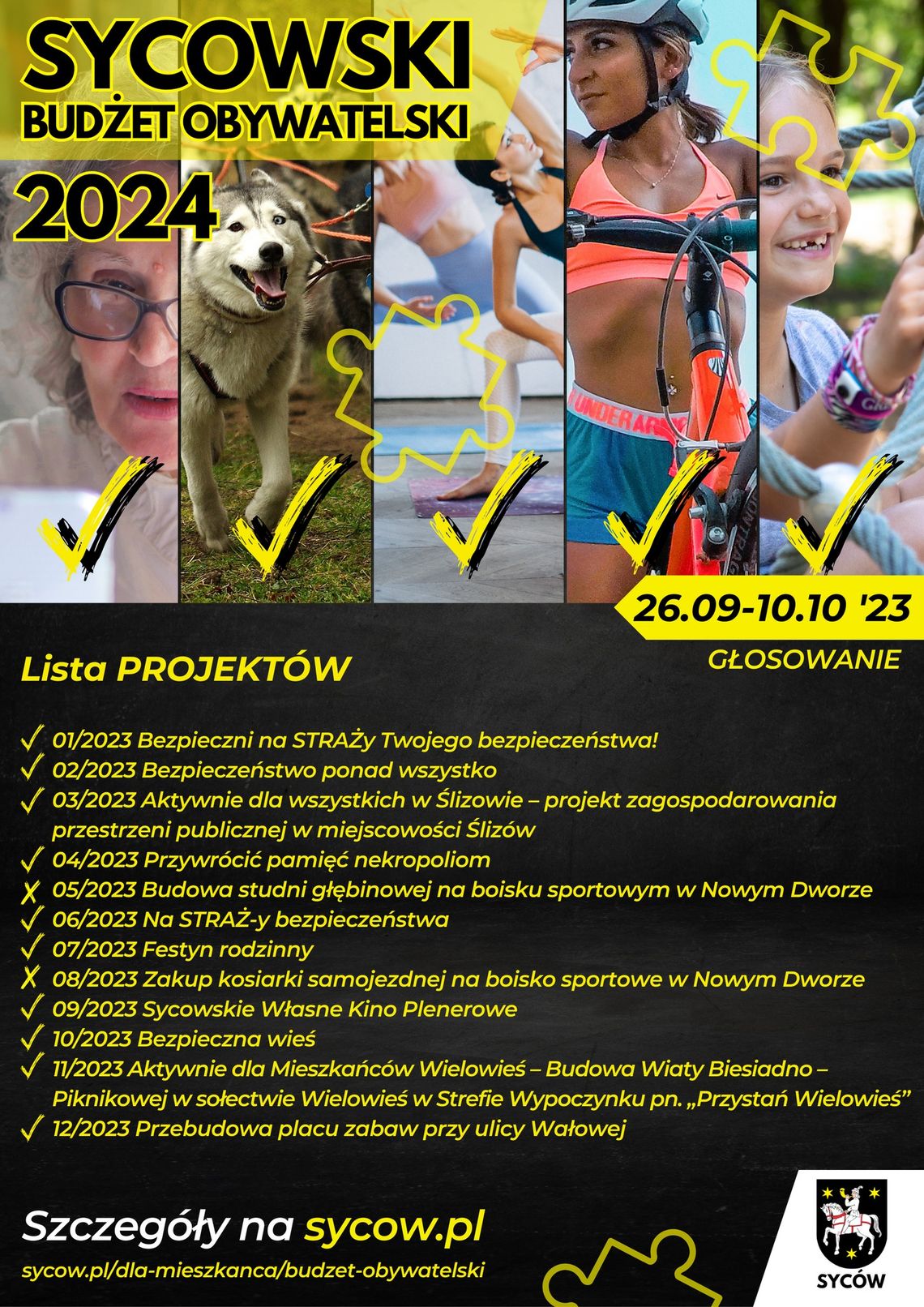 10 projektów w Sycowskim Budżecie Obywatelskim.