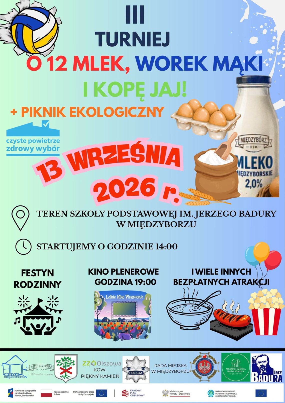 12 mlek, worek mąki i kopa jaj do wygrania!