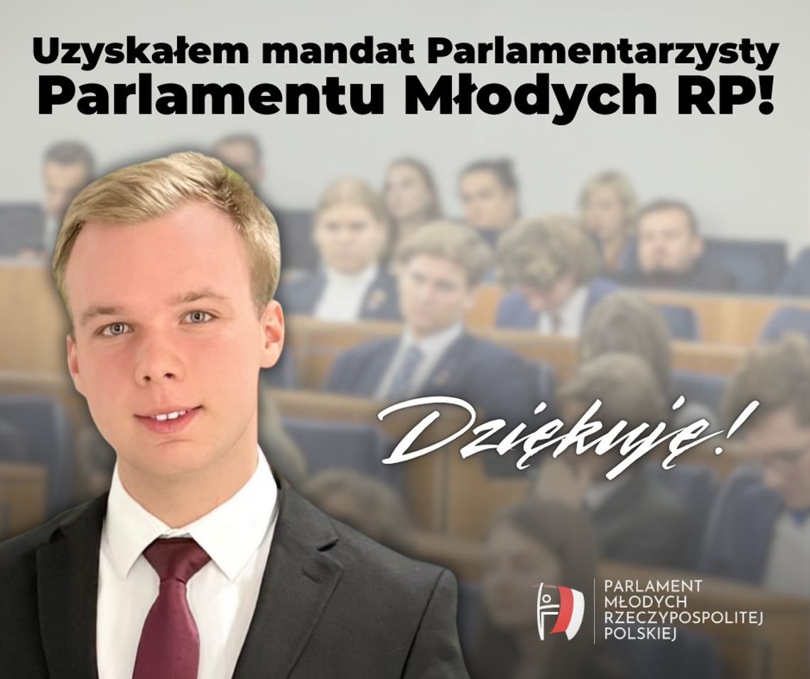 19-letni radny z Oleśnicy wszedł do ogólnopolskiego „parlamentu młodzieży”