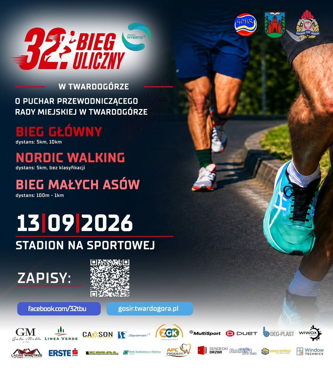 32. Bieg Uliczny w Twardogórze już 13 września! 5 km, 10 km, nordic walking i biegi dla dzieci 32. Bieg Uliczny w Twardogórze już 13 września! 5 km, 10 km, nordic walking i biegi dla dzieci