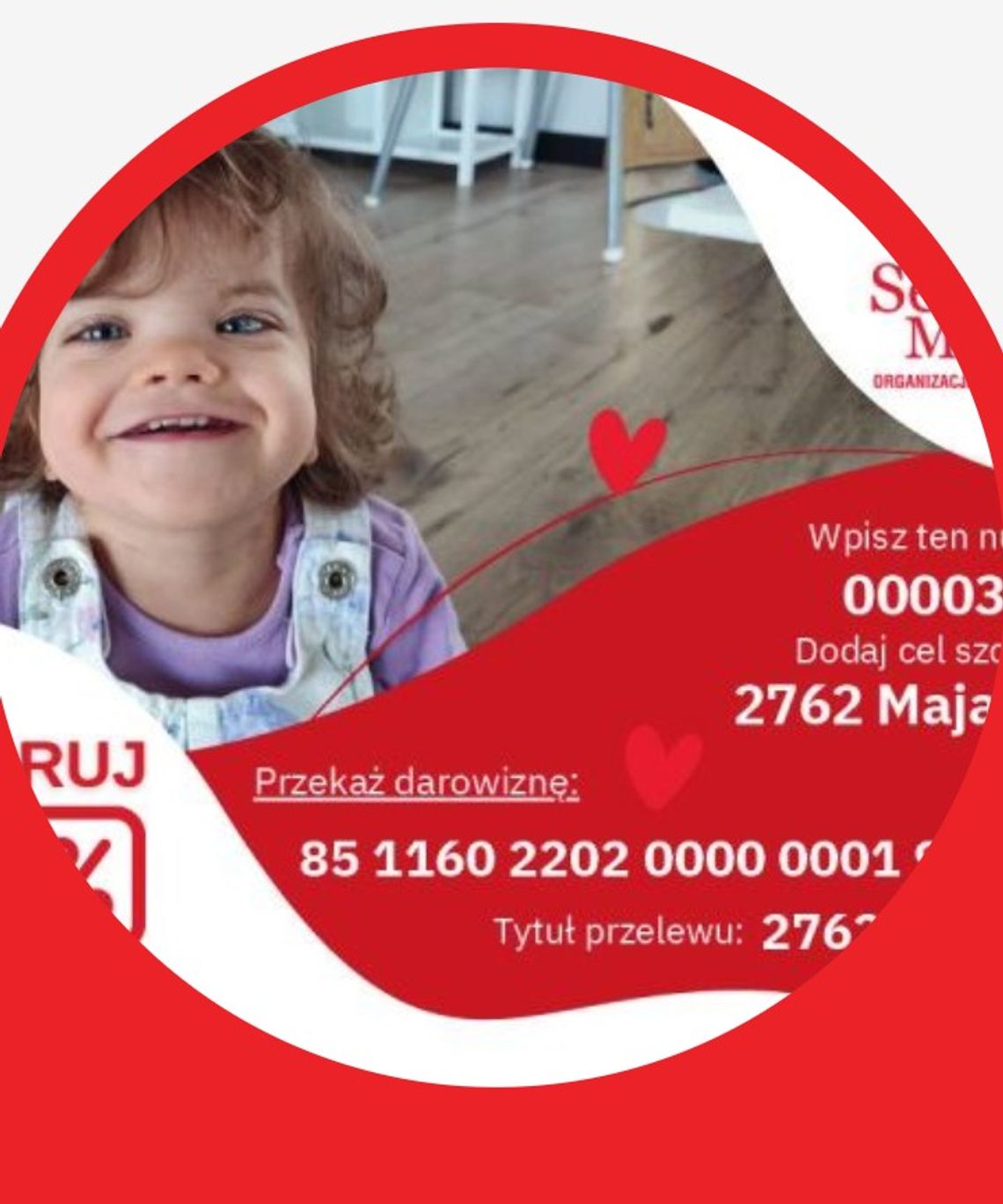 4-letnia Maja z Bierutowa potrzebuje stałej rehabilitacji – możesz pomóc przekazując 1,5% podatku