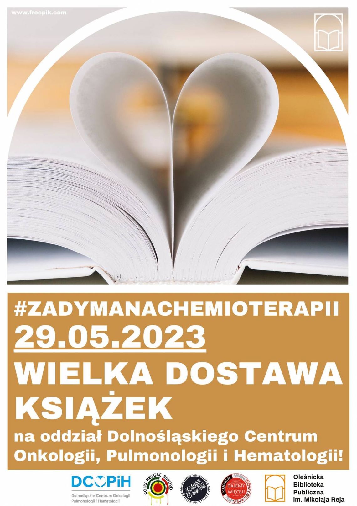 600 książek trafi do pacjentów Dolnośląskiego Centrum Onkologii