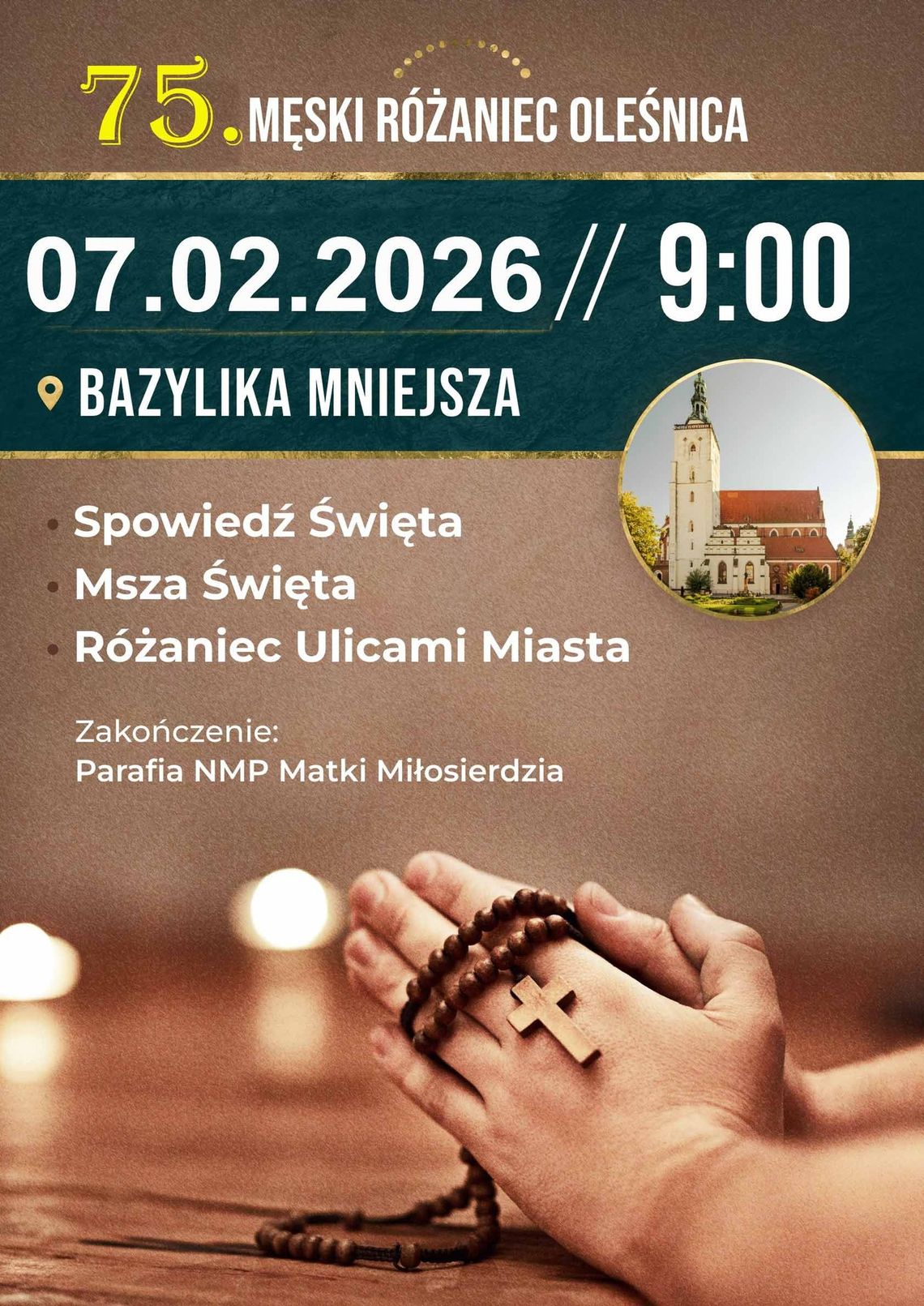75. Męski Różaniec w Oleśnicy – już w najbliższą sobotę