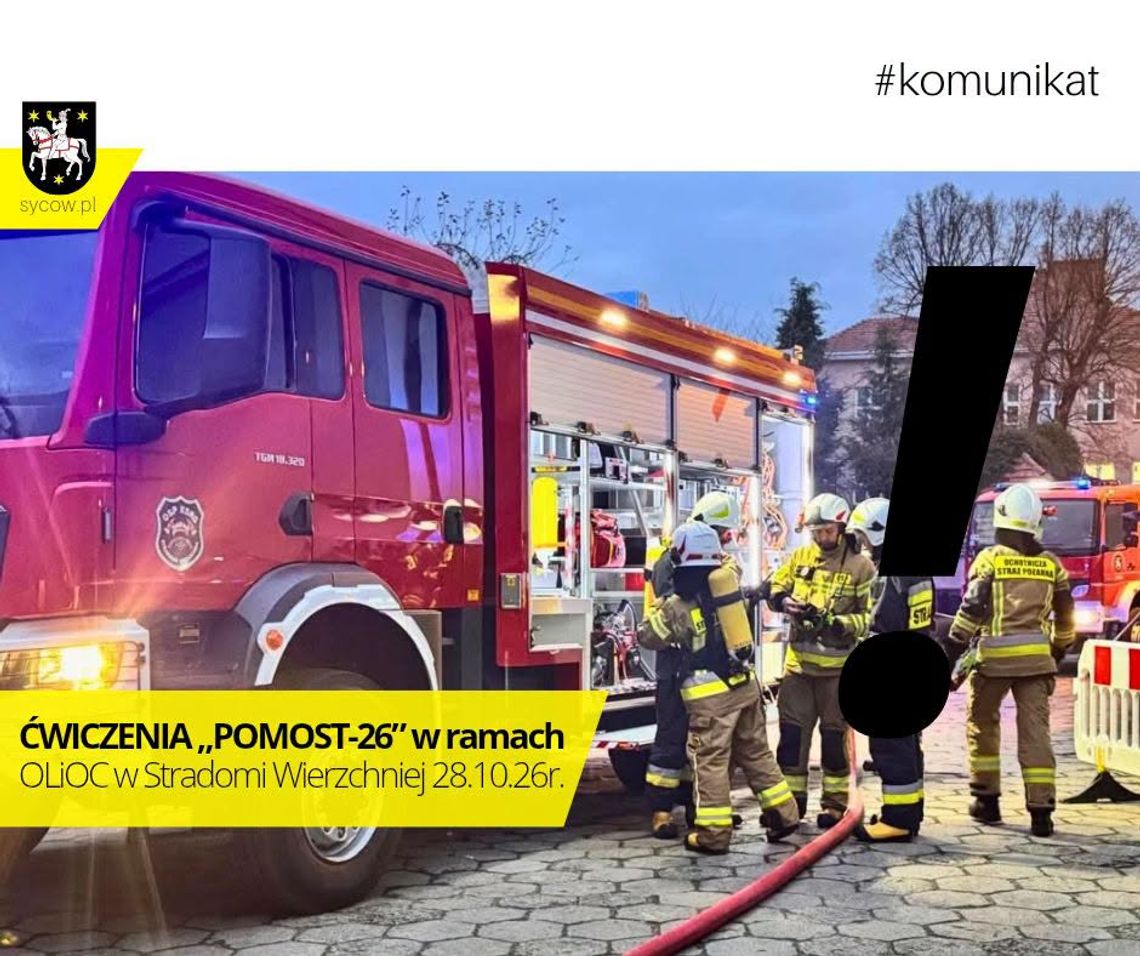 Alarm w gminie Syców! Będą ćwiczyć ewakuację ludzi i zwierząt Alarm w gminie Syców! Będą ćwiczyć ewakuację ludzi i zwierząt