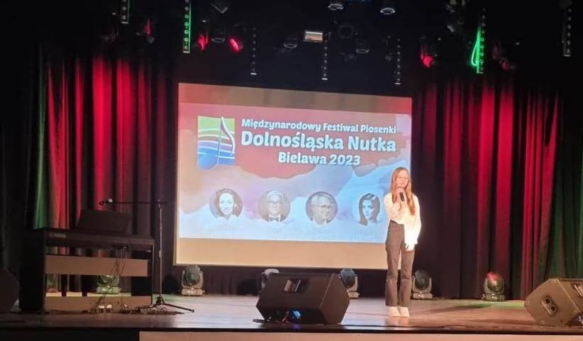 Aleksandra Hupało z Oleśnicy laureatką VI Międzynarodowego Festiwalu Piosenki „Dolnośląska Nutka 2023”