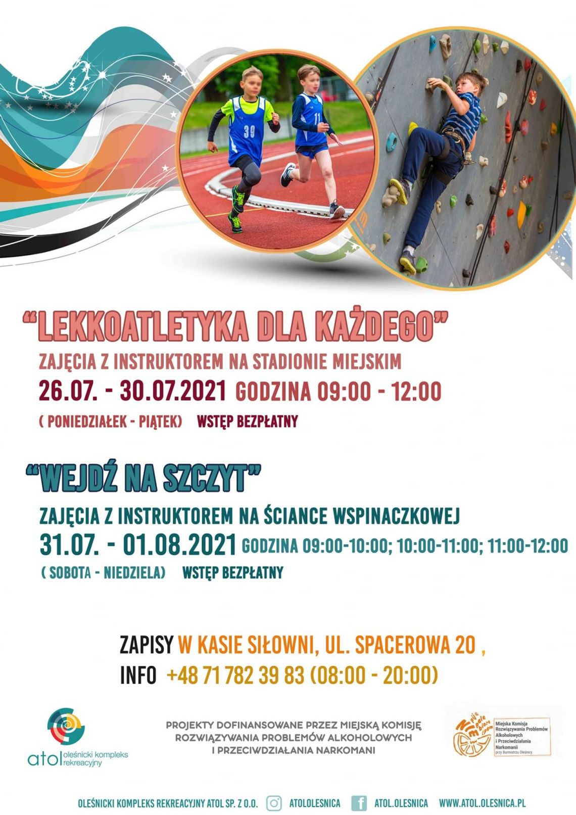 Atol Oleśnica zaprasza dzieci na darmowe zajęcia sportowe