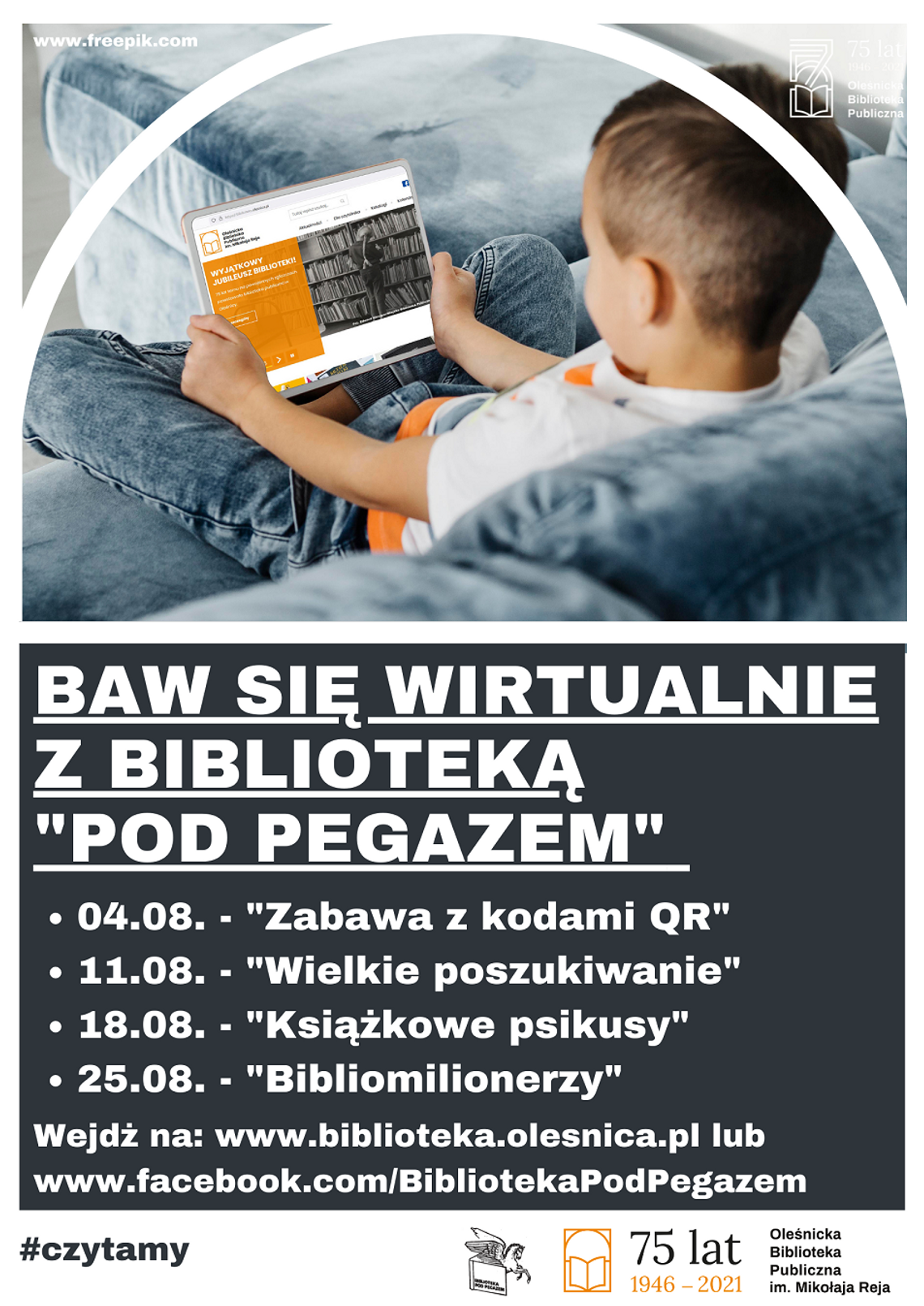 Baw się wirtualne z Biblioteką "Pod Pegazem"