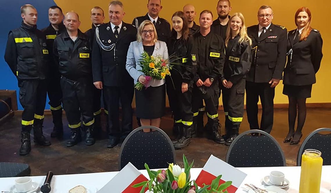 Beata Kempa u strażaków OSP