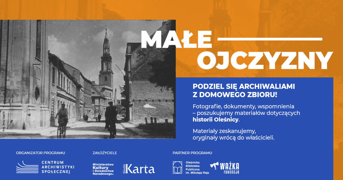 Biblioteka w Oleśnicy zaprasza do dzielenia się archiwaliami z domowego zbioru