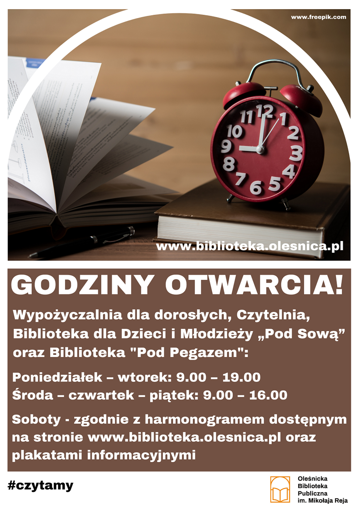 Biblioteka w Oleśnicy zaprasza od dzisiaj