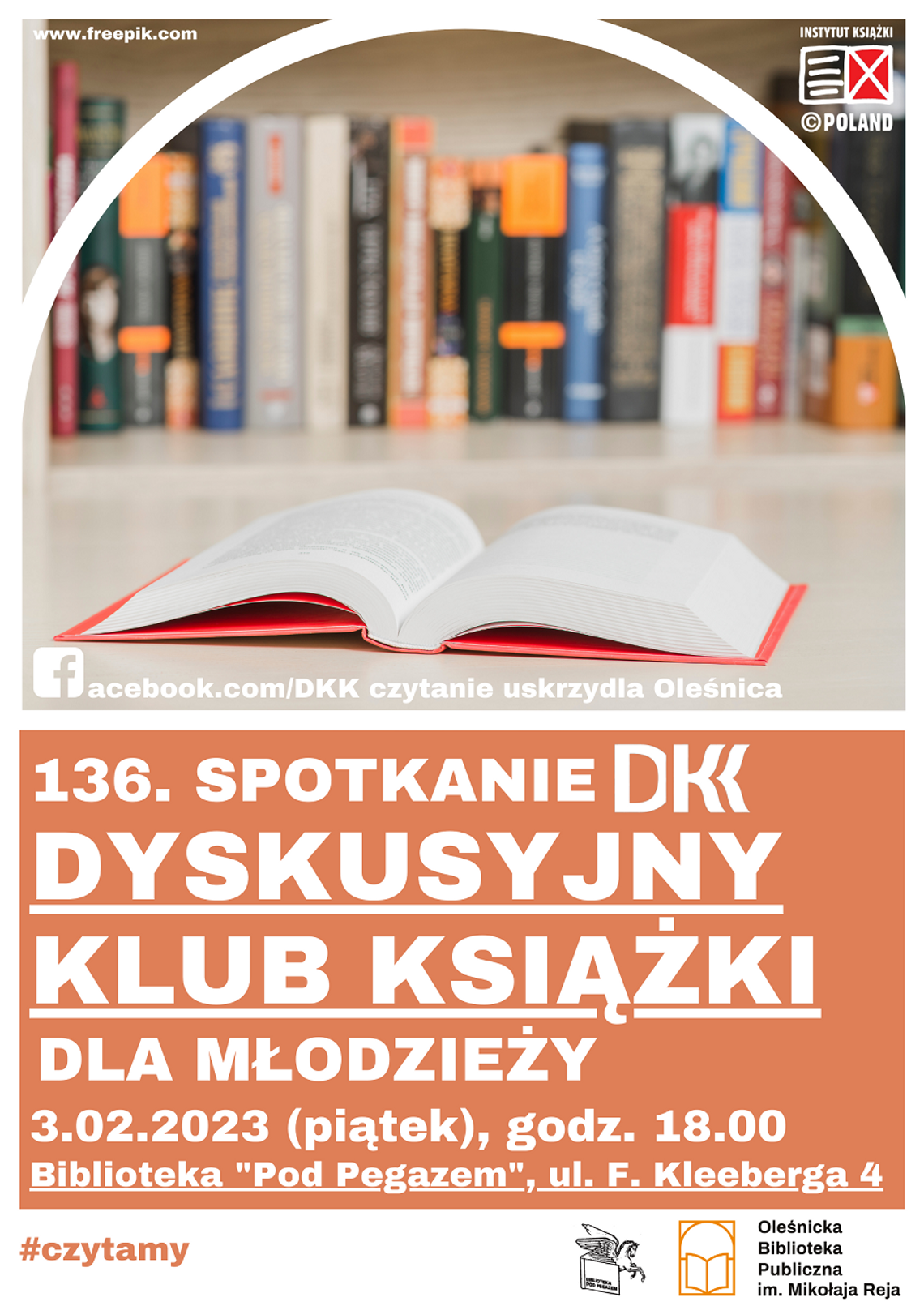 Biblioteka zaprasza na 136. spotkanie w ramach DKK dla młodzieży Biblioteka zaprasza na 136. spotkanie w ramach DKK dla młodzieży