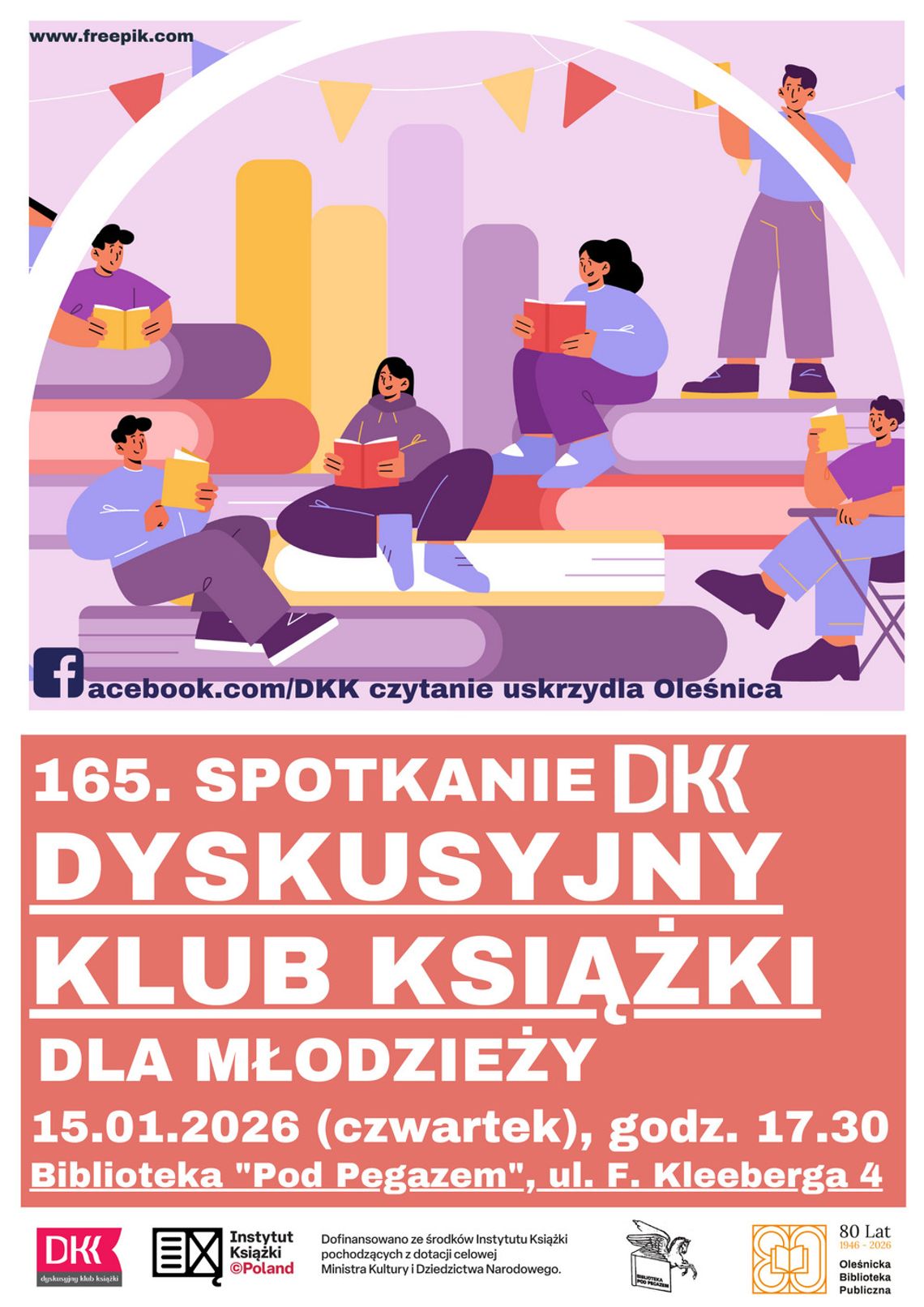 Biblioteka zaprasza na 165. spotkanie DKK dla Młodzieży