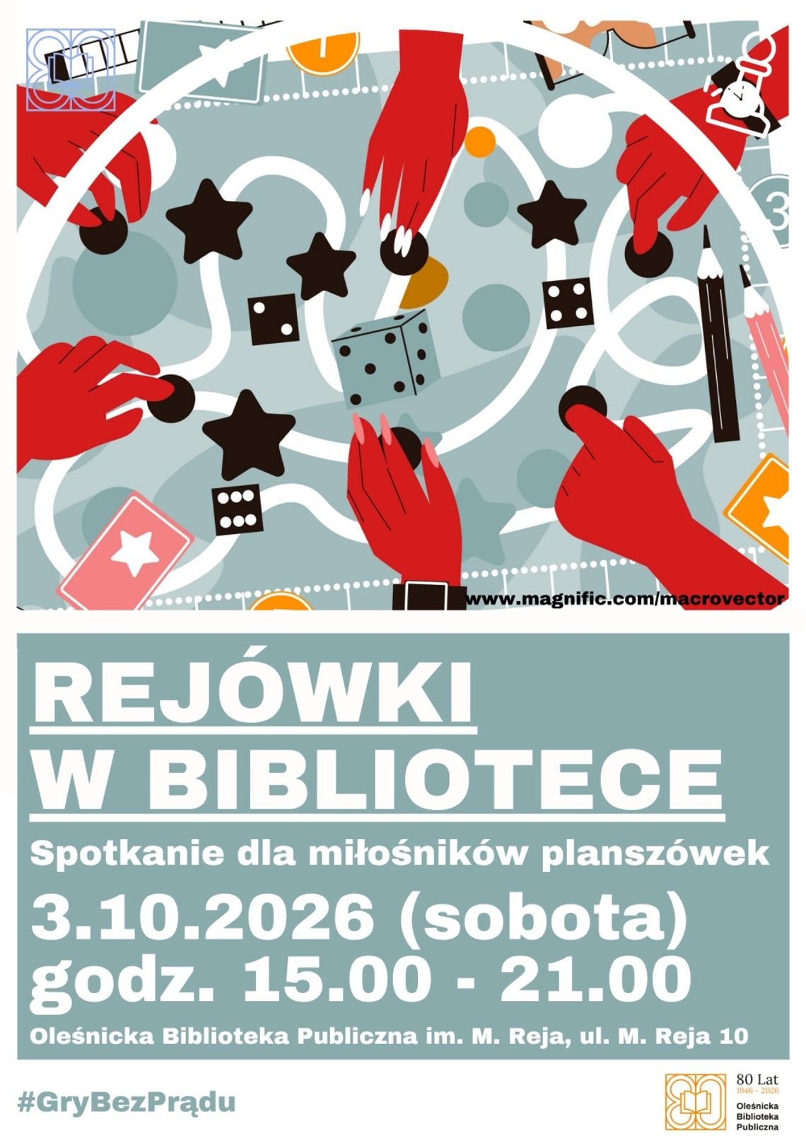 Biblioteka zaprasza na październikowe spotkanie Rejówek