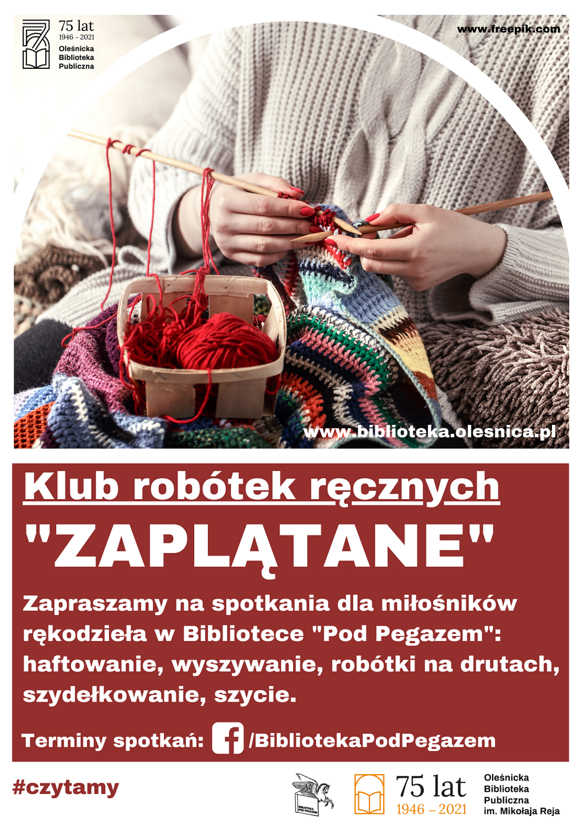 Biblioteka zaprasza na spotkania klubu "Zaplątane"