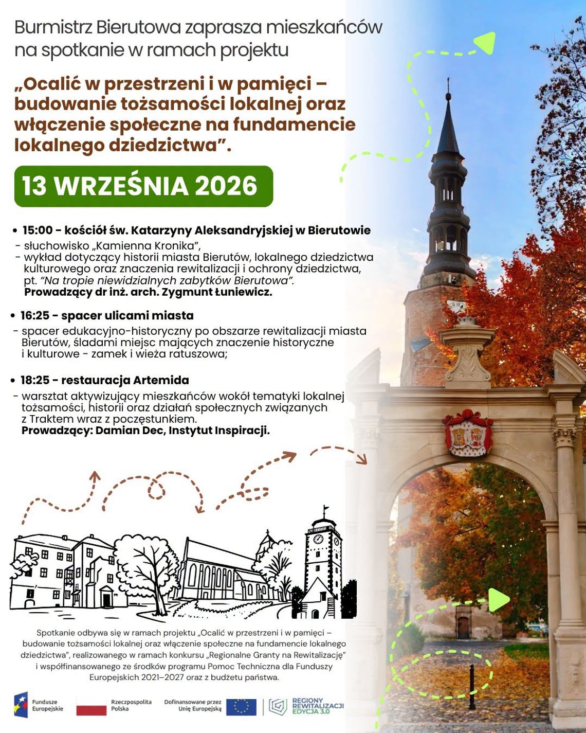 Bierutów odkryje swoje tajemnice. Spacer, słuchowisko i historia miasta na jednym spotkaniu Bierutów odkryje swoje tajemnice. Spacer, słuchowisko i historia miasta na jednym spotkaniu