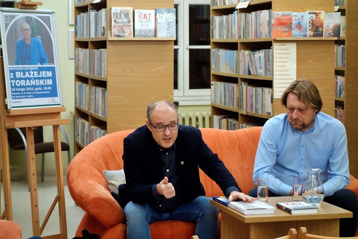 Błażej Torański na spotkaniu z oleśnickimi czytelnikami