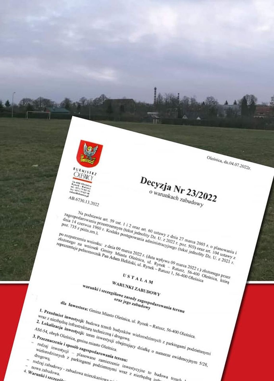 Boisko na sprzedaż. Radny opozycji krytykuje