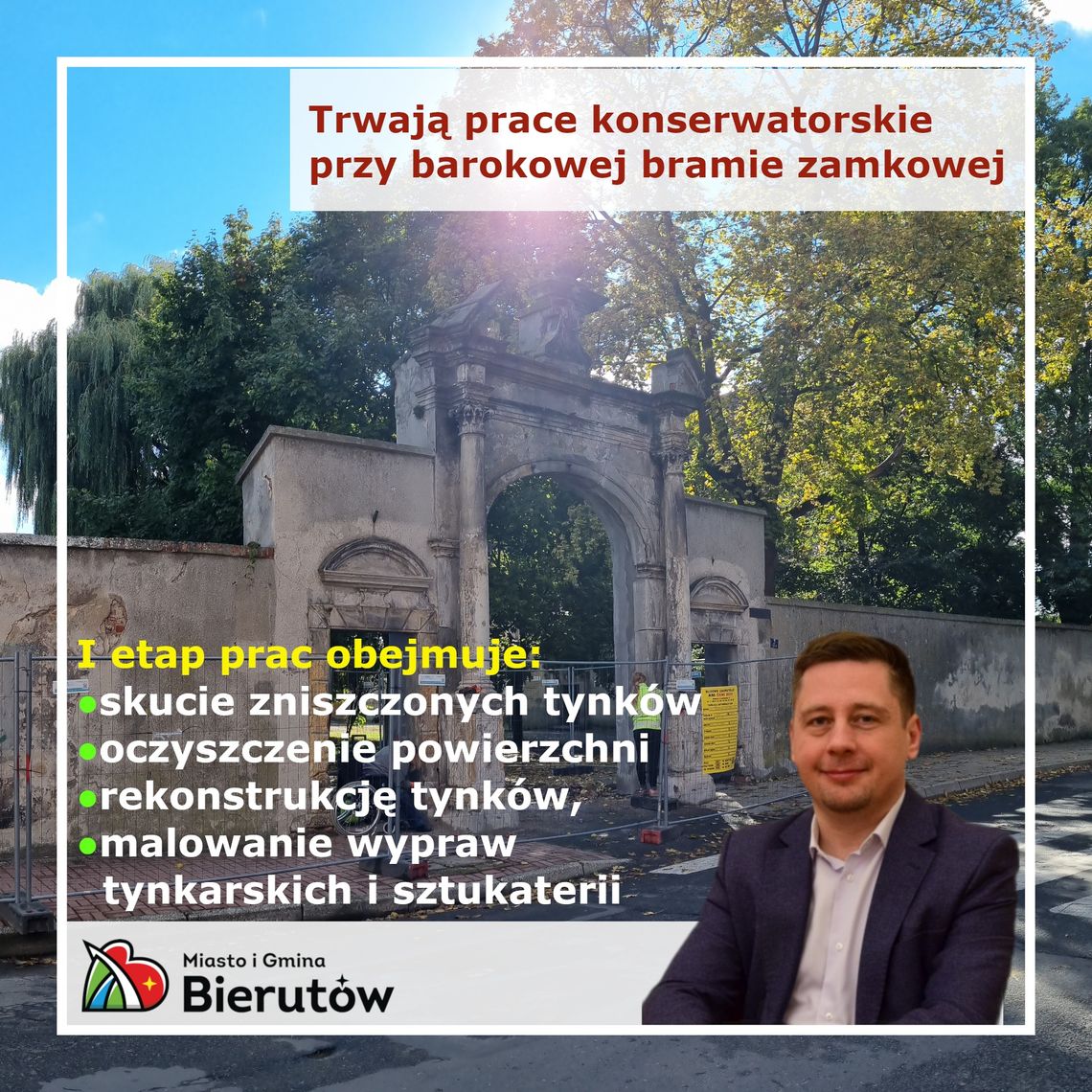 Burmistrz: Restaurujemy kolejny cenny zabytek Bierutowa
