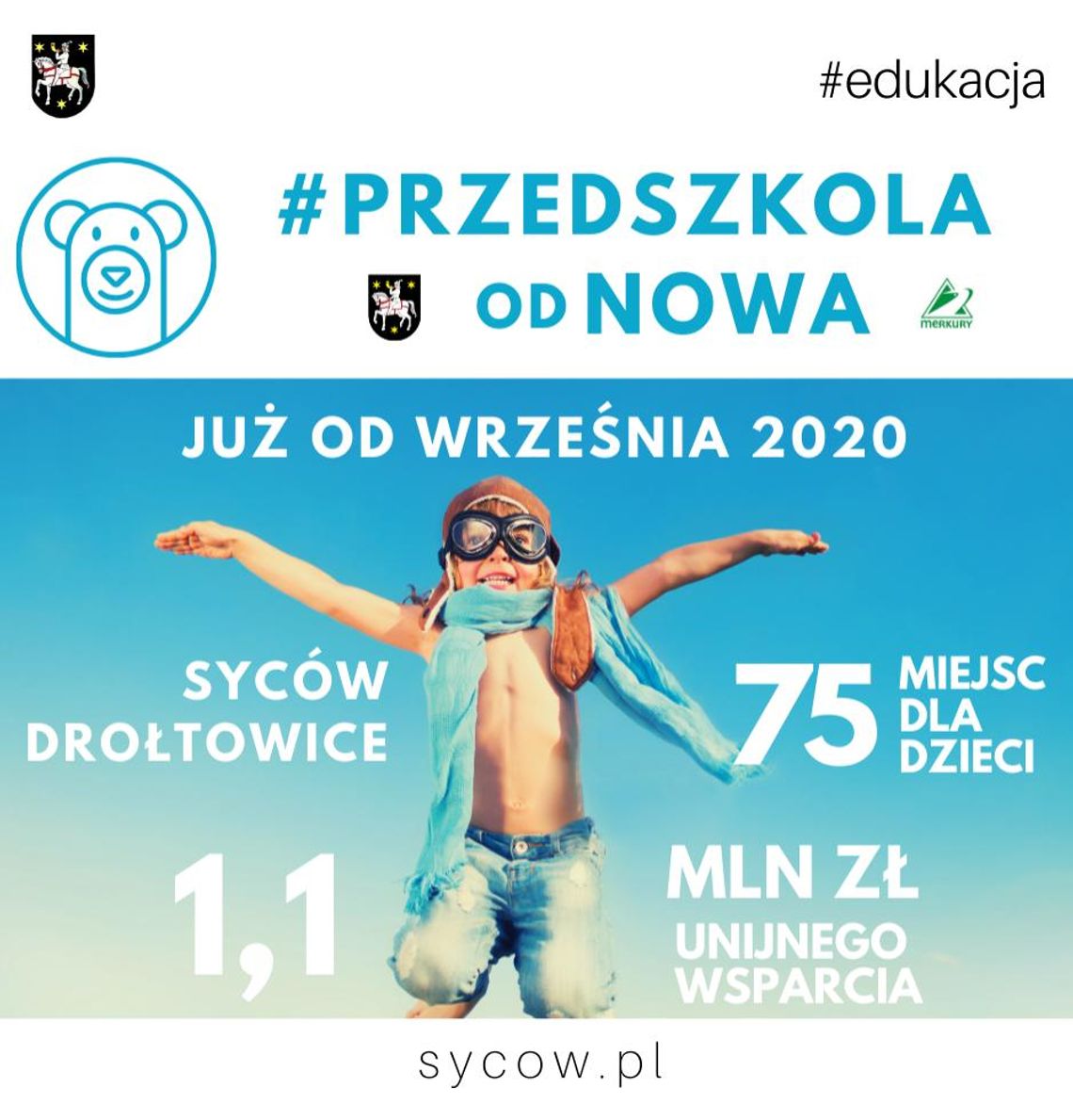 Burmistrz Sycowa: Dwa nowe przedszkola w prezencie z okazji Dnia Dziecka