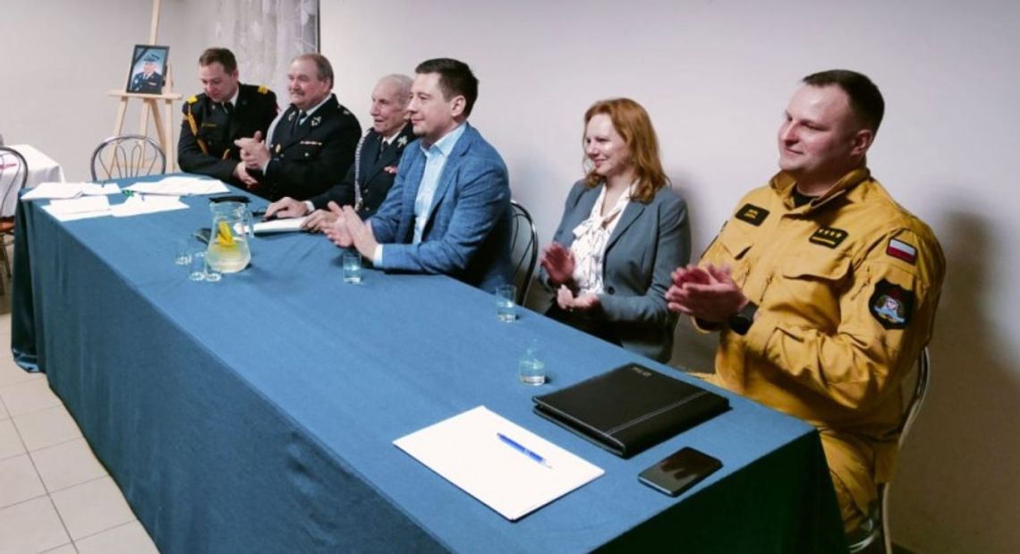 Burmistrz u strażaków w Wabienicach