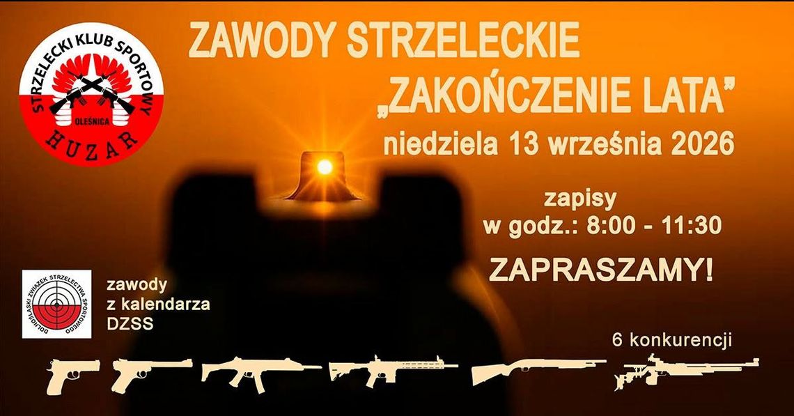 Celowniki w dłoń! „Huzar” zaprasza na zawody strzeleckie na zakończenie lata Celowniki w dłoń! „Huzar” zaprasza na zawody strzeleckie na zakończenie lata