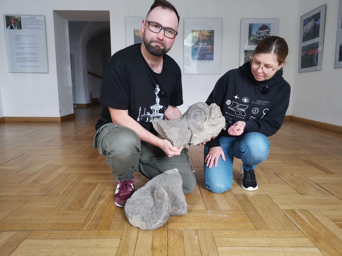 Cenne znalezisko - to fragment słynnej barokowej Fontanny Neptuna z Wrocławia