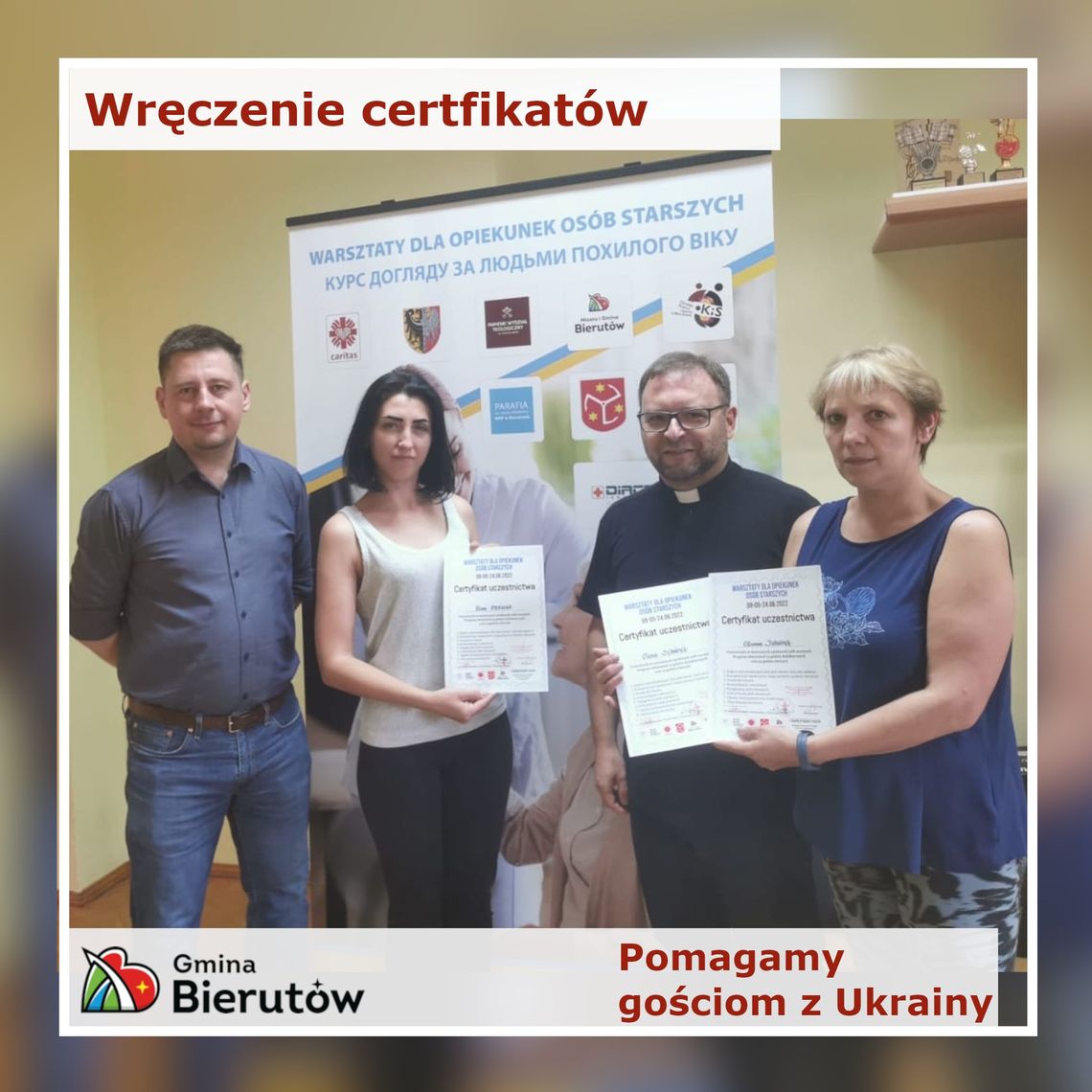 Certyfikaty dla Ukrainek w Bierutowie