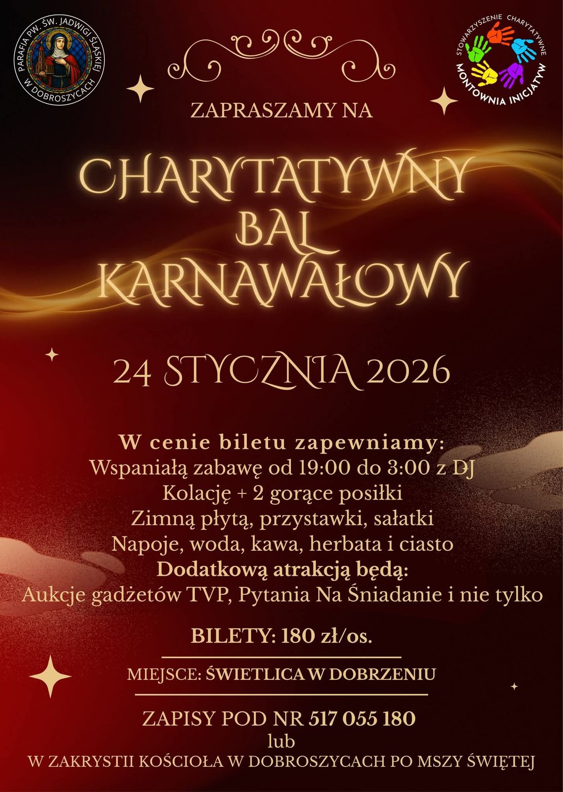 Charytatywny Bal Karnawałowy 2026 w Dobroszycach: zabawa z szczytnym celem Charytatywny Bal Karnawałowy 2026 w Dobroszycach: zabawa z szczytnym celem