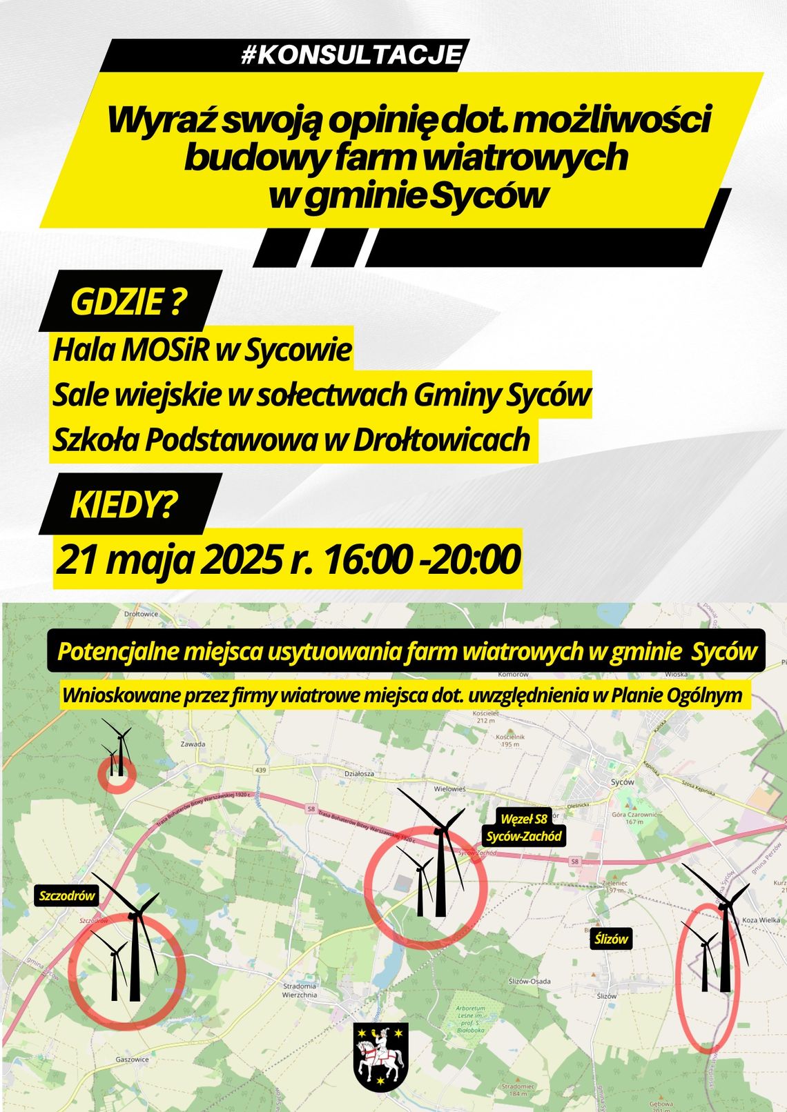 Chcecie farm wiatrowych czy nie? Głosowanie za tydzień