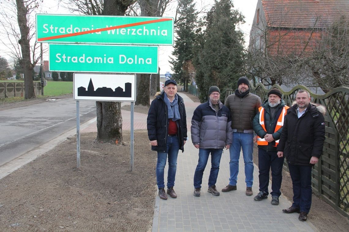 Chodnik łączy Stradomię Wierzchnią i Dolną