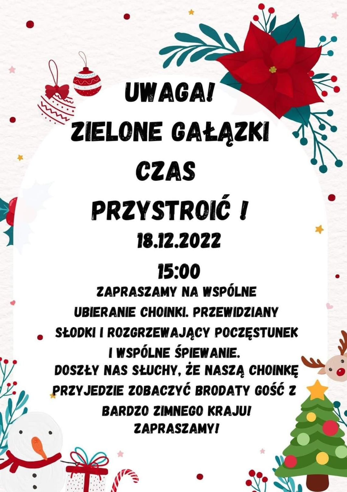 Choinka, czyli sołtyska kontra Koło Gospodyń Wiejskich w Krzeczynie