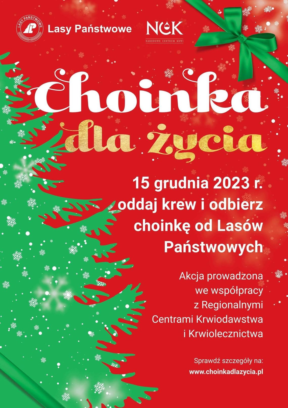 Choinka dla życia - oddaj krew, dostaniesz choinkę