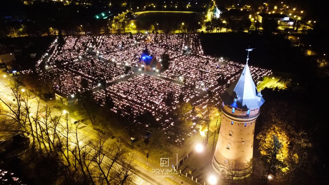 Cmentarze w Oleśnicy z lotu ptaka Cmentarze w Oleśnicy z lotu ptaka