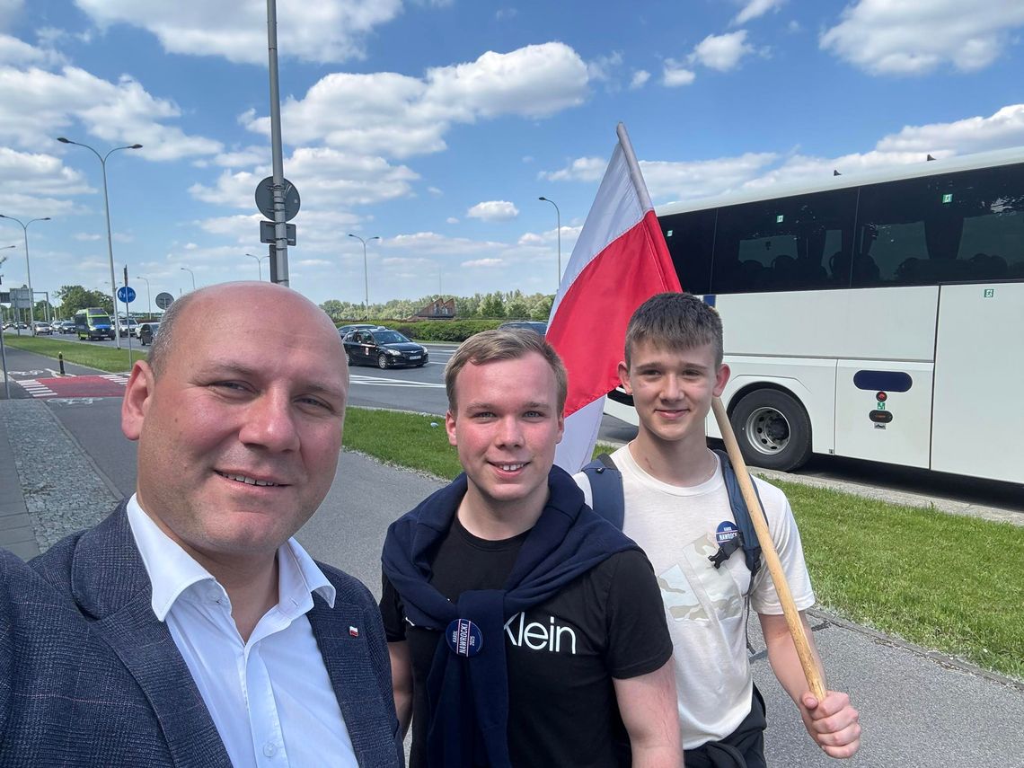 Dawid Jankowski na Marszu za Polską