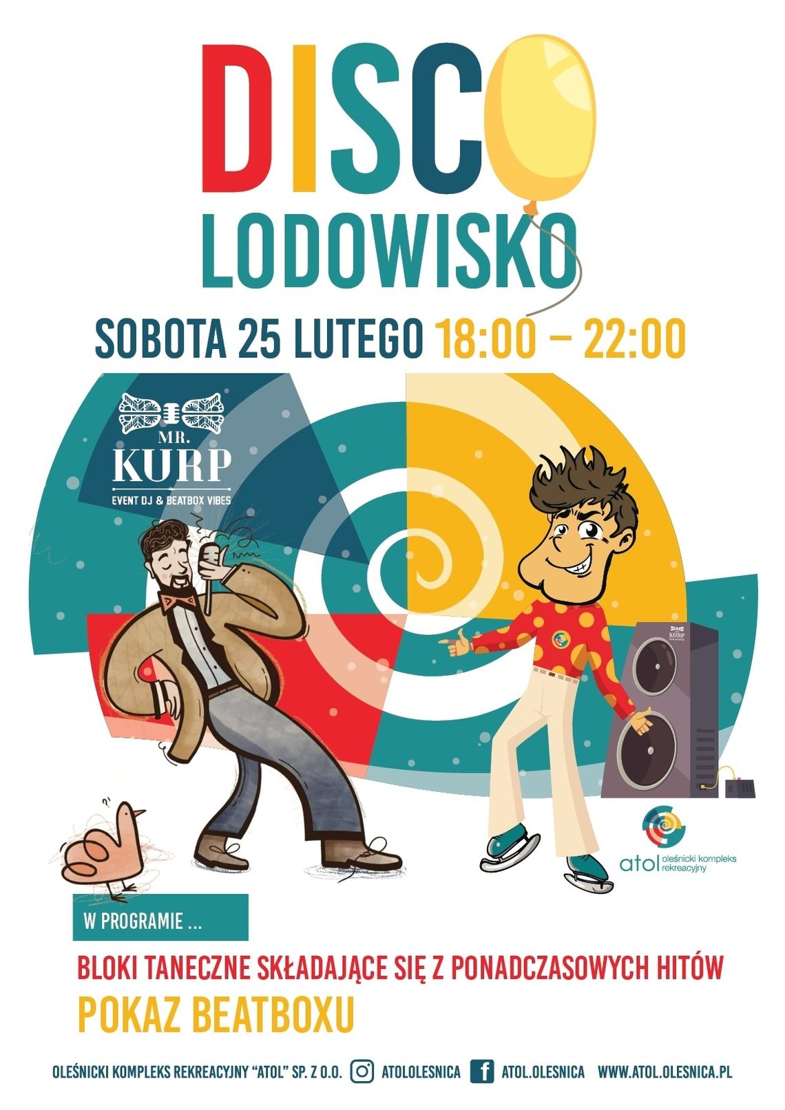 Disco lodowisko w Oleśnicy