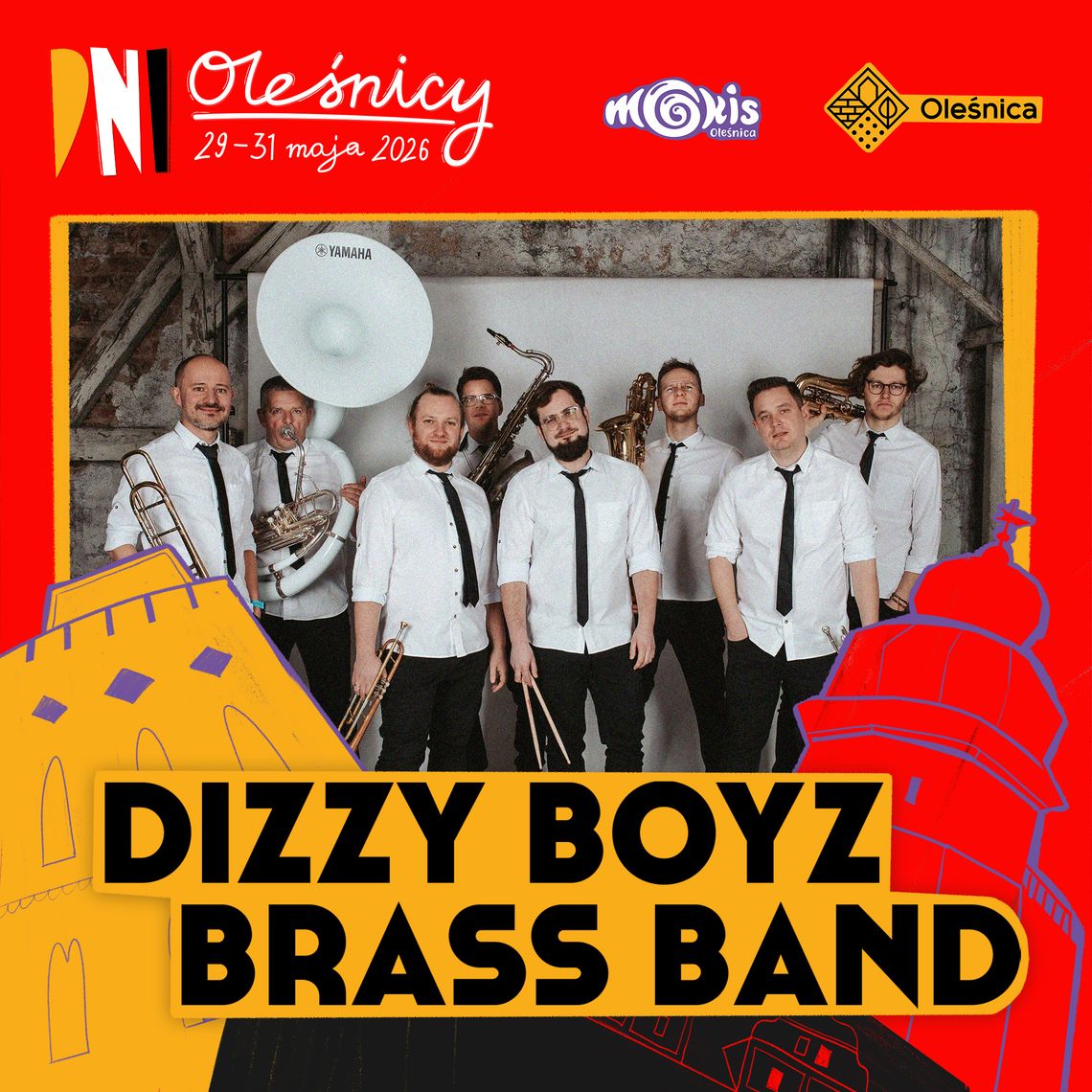 Dizzy Boyz Brass Band zawita do Oleśnicy! Nowoorleański klimat na podzamczu