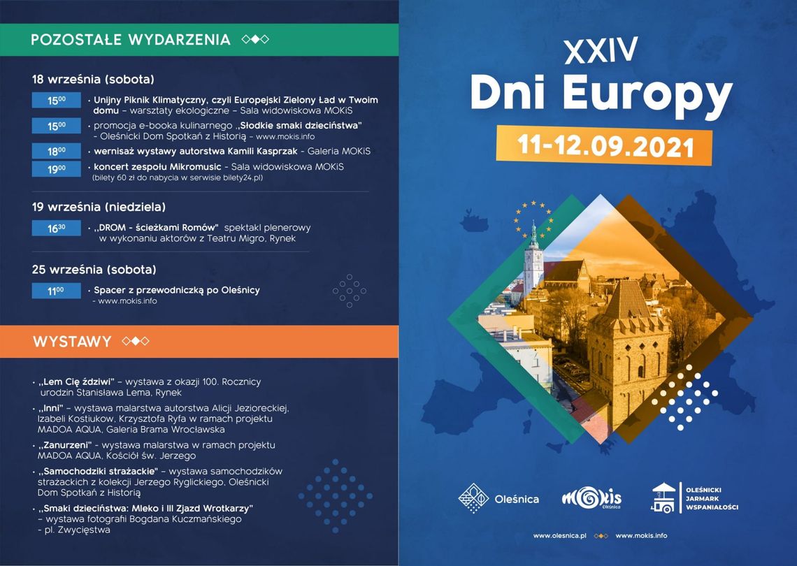 Dni Europy w nadchodzący weekend - zobacz program