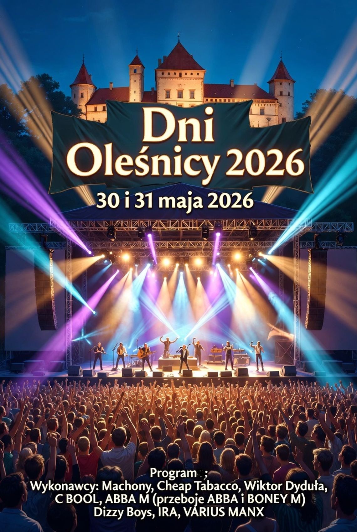 Dni Oleśnicy 2026: gwiazdy muzyki na Podzamczu – sprawdź pełny program