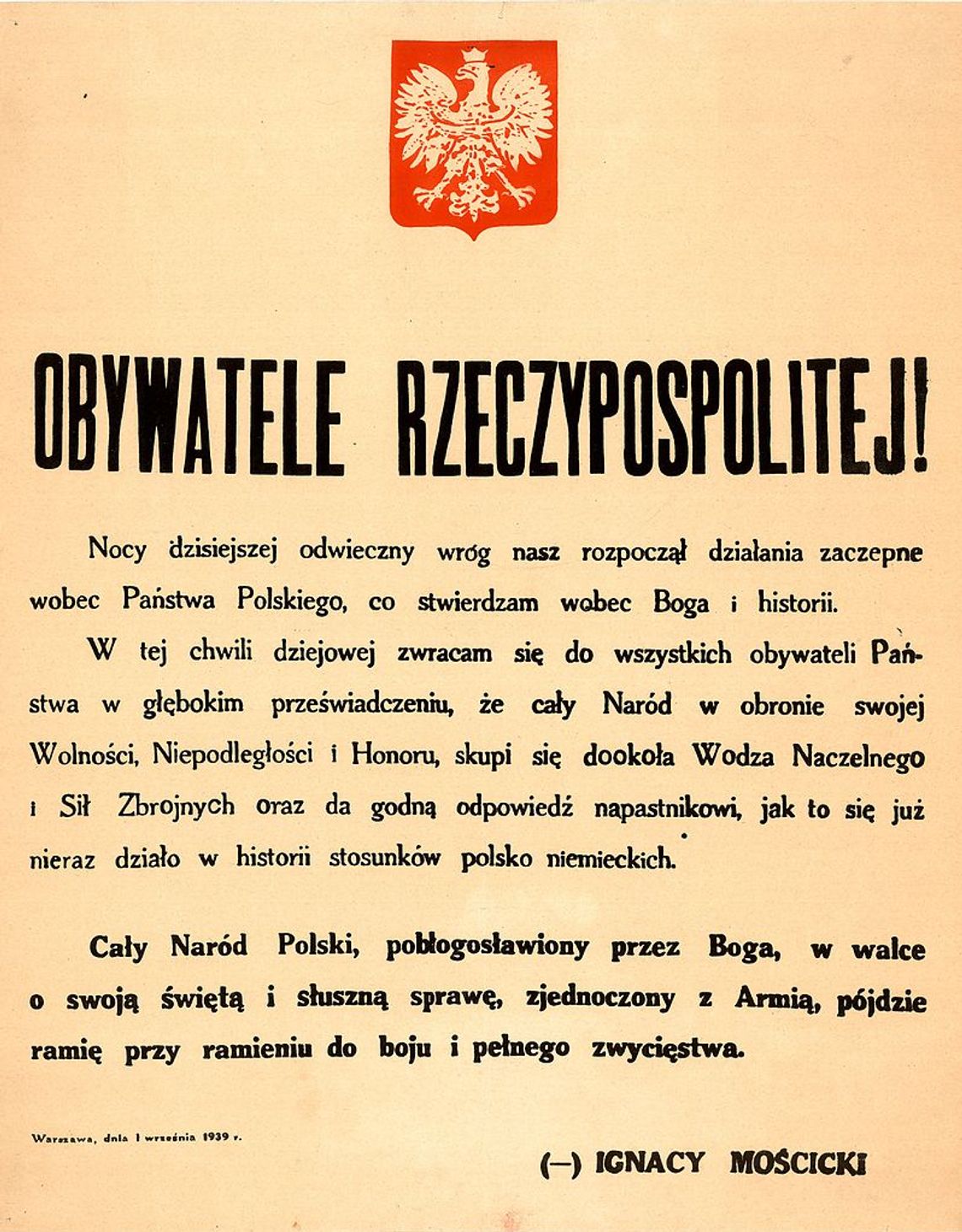 Dnia 1 września, roku pamiętnego...