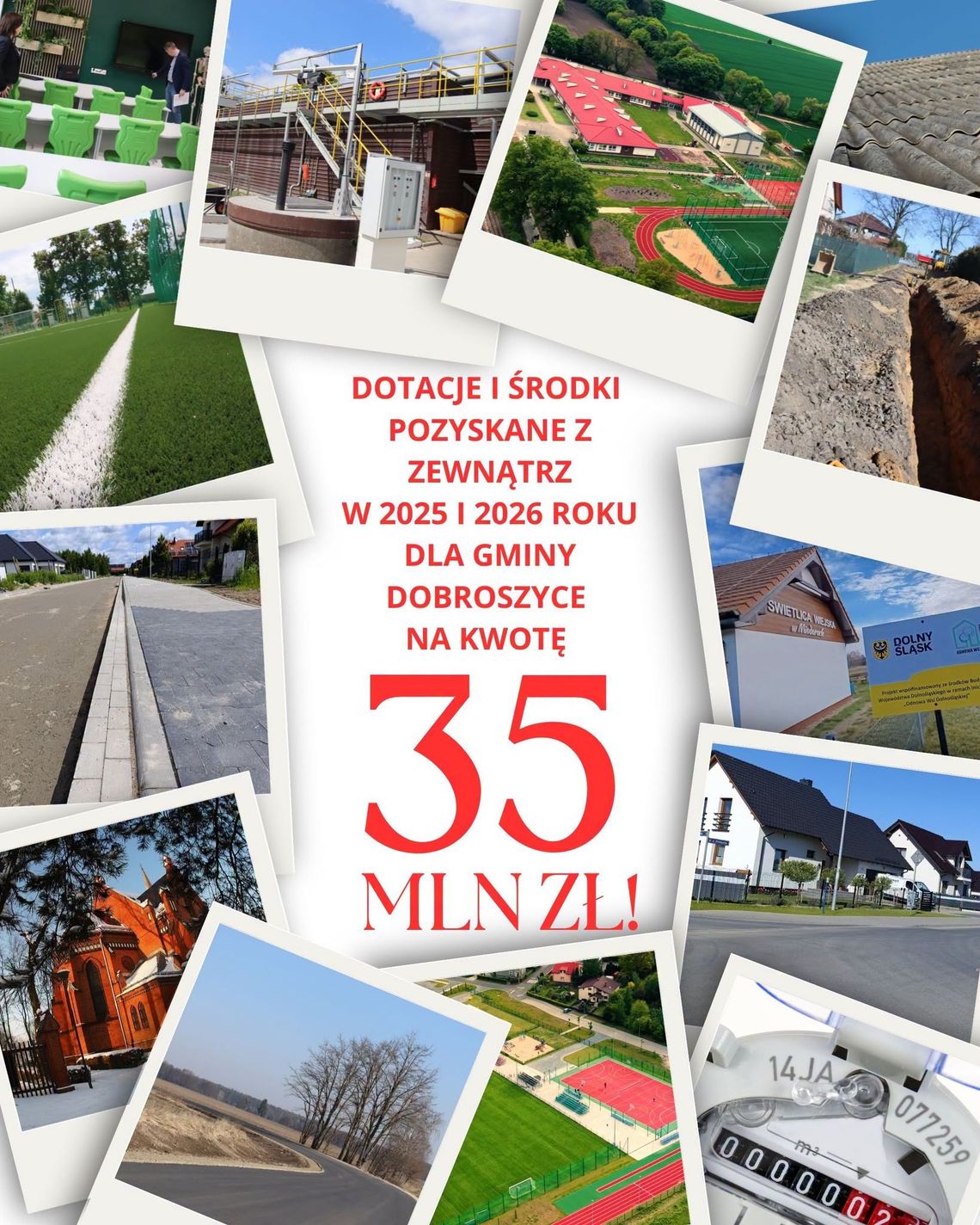 Dobroszyce pozyskały około 35 mln zł na inwestycje. Gmina podsumowuje efekty