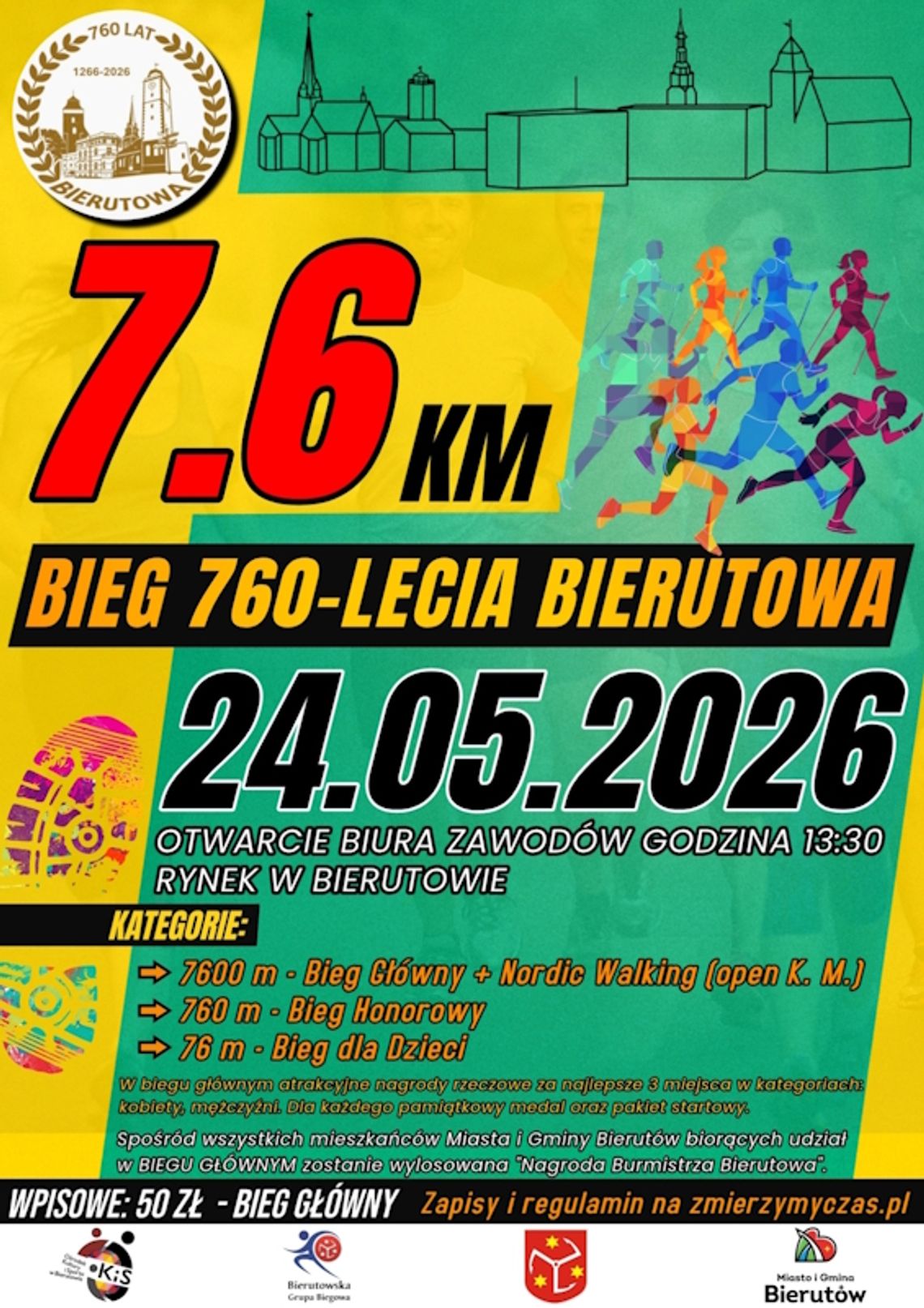 Dołącz do Biegu 760-lecia Bierutowa